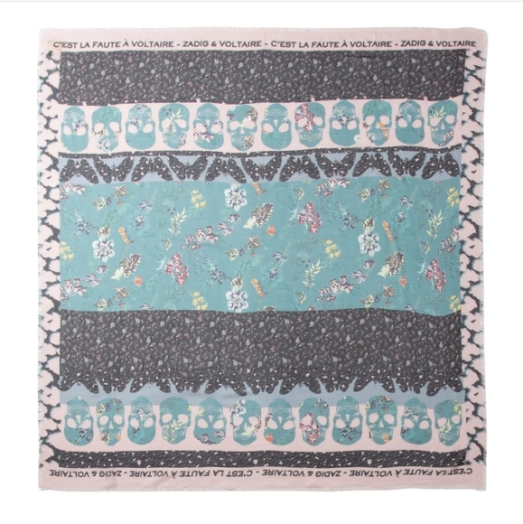 Zadig&Voltaire Kerry Multi Print Scarf - Picture 1 of 7